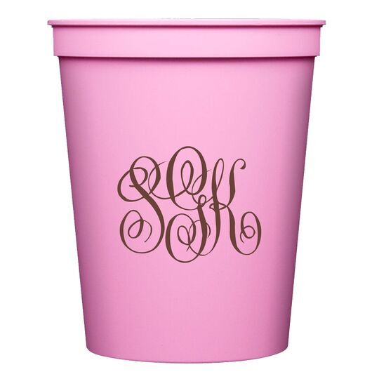 Interlocking Script Monogram Stadium Cups