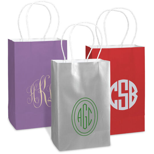 Design Your Own Monogram Medium Twisted Handled Bags