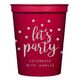 Confetti Dots Let's Party Stadium Cups Image 1 of 5