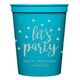 Confetti Dots Let's Party Stadium Cups Image 2 of 5