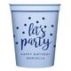Confetti Dots Let's Party Stadium Cups Image 5 of 5