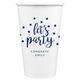 Confetti Dots Let's Party Paper Coffee Cups Image 3 of 5