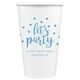 Confetti Dots Let's Party Paper Coffee Cups Image 4 of 5