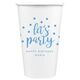 Confetti Dots Let's Party Paper Coffee Cups Image 5 of 5