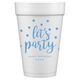 Confetti Dots Let's Party Styrofoam Cups Image 5 of 5