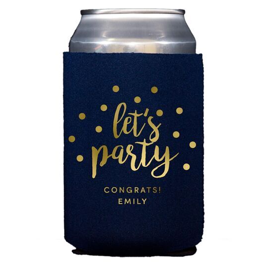 Confetti Dots Let's Party Collapsible Huggers