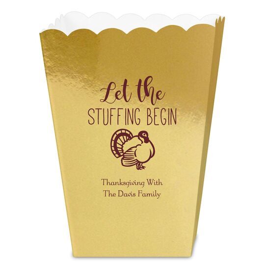 Let The Stuffing Begin Mini Popcorn Boxes
