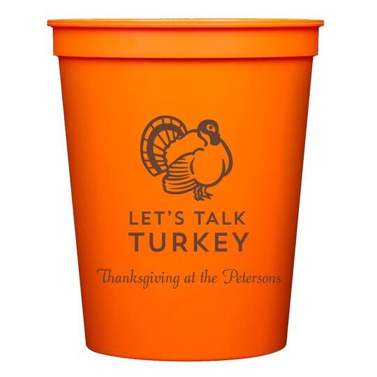 Let's Talk Turkey Stadium Cups