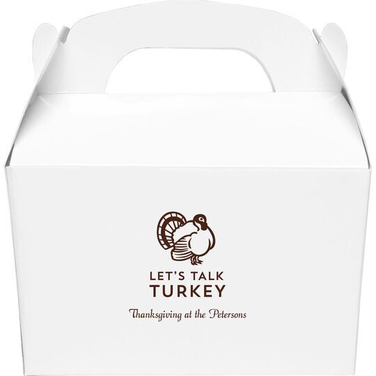 Let's Talk Turkey Gable Favor Boxes