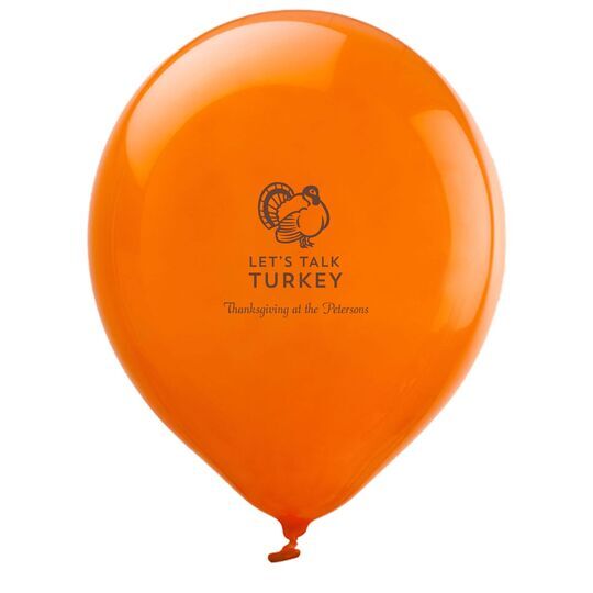 Let's Talk Turkey Latex Balloons