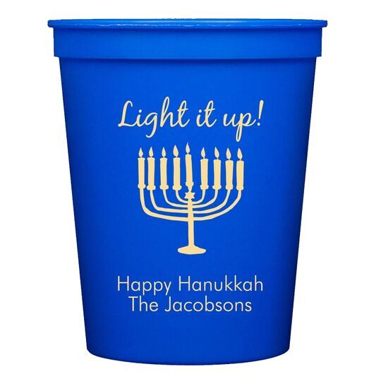 Light It Up Menorah Stadium Cups