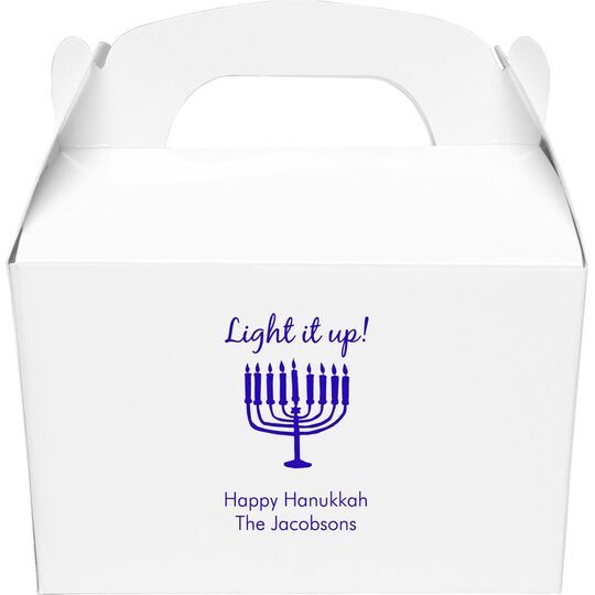 Light It Up Menorah Gable Favor Boxes