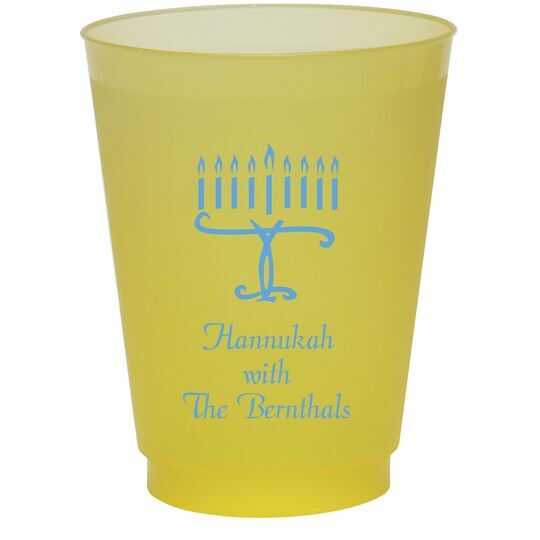 Menorah Colored Shatterproof Cups