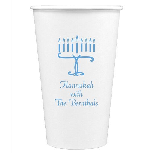 Menorah Paper Coffee Cups