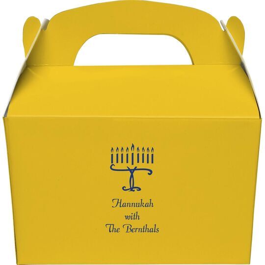 Menorah Gable Favor Boxes