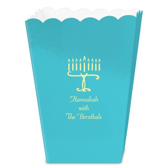 Menorah Mini Popcorn Boxes