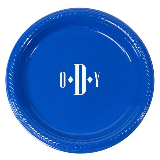 Condensed Monogram Plastic Plates