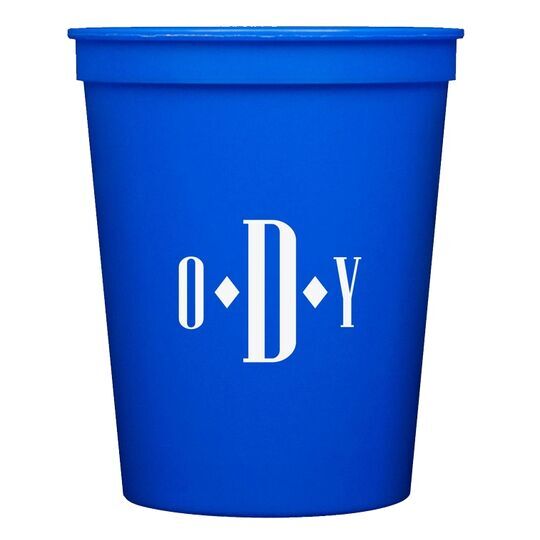 Condensed Monogram Stadium Cups