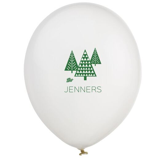 Modern Trees Latex Balloons