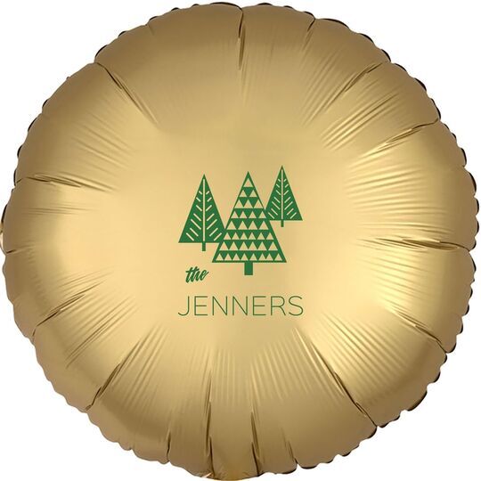 Modern Trees Mylar Balloons