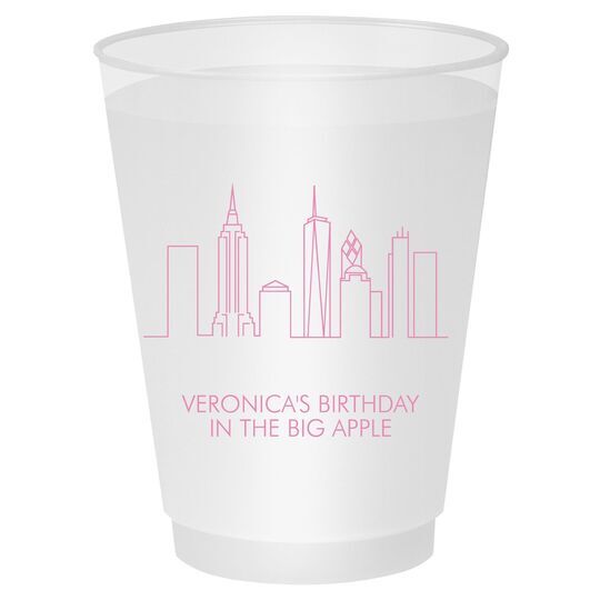 New York City Skyline Shatterproof Cups