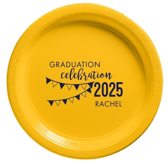 Celebration Pennants Graduation Paper Plates