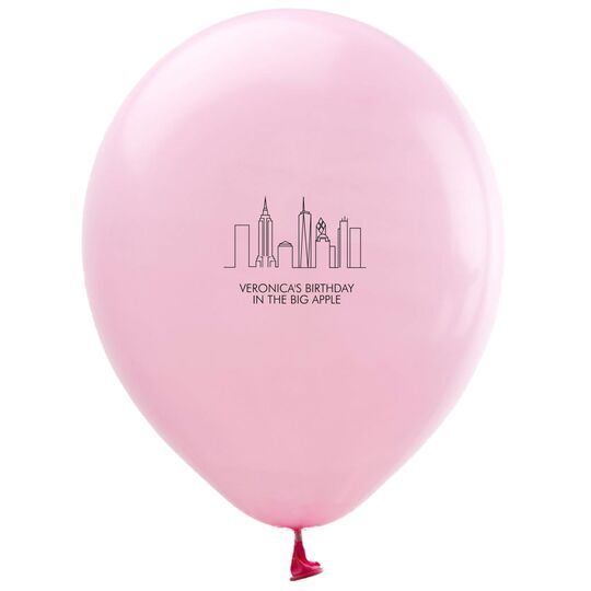 New York City Skyline Latex Balloons