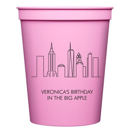New York City Skyline Stadium Cups