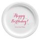 Darling Happy Birthday Paper Plates Image 2 of 2