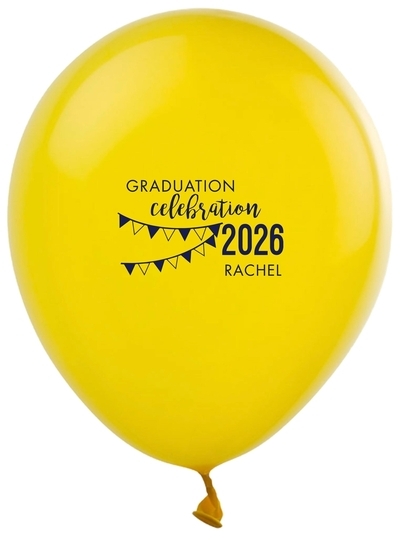 Celebration Pennants Graduation Latex Balloons