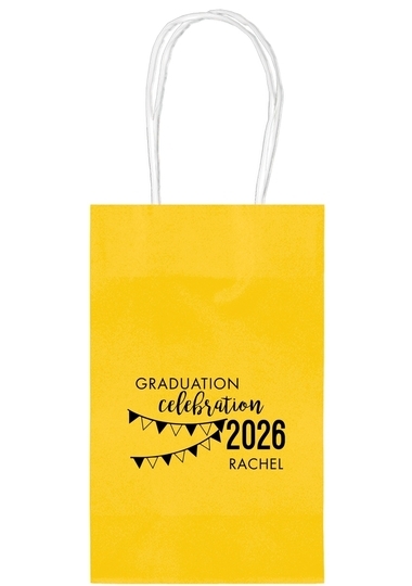 Celebration Pennants Graduation Medium Twisted Handled Bags
