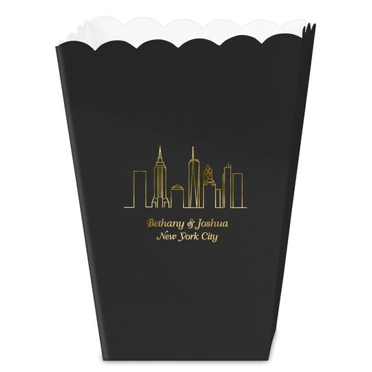 New York City Skyline Mini Popcorn Boxes