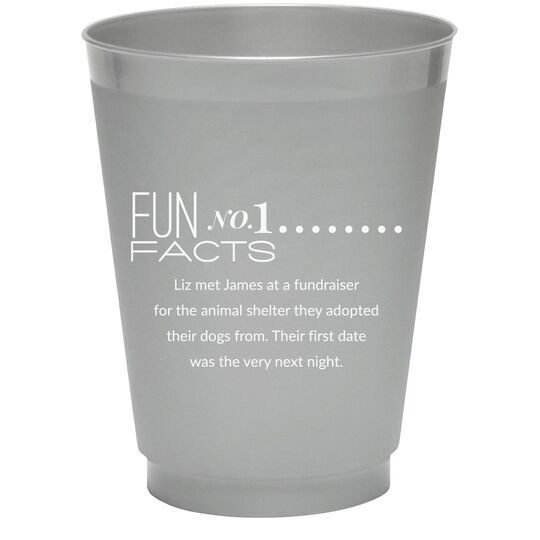 Just the Fun Facts Colored Shatterproof Cups