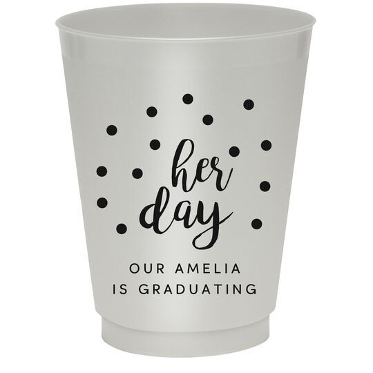 Confetti Dots Her Day Colored Shatterproof Cups