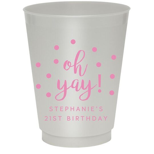 Confetti Dots Oh Yay! Colored Shatterproof Cups