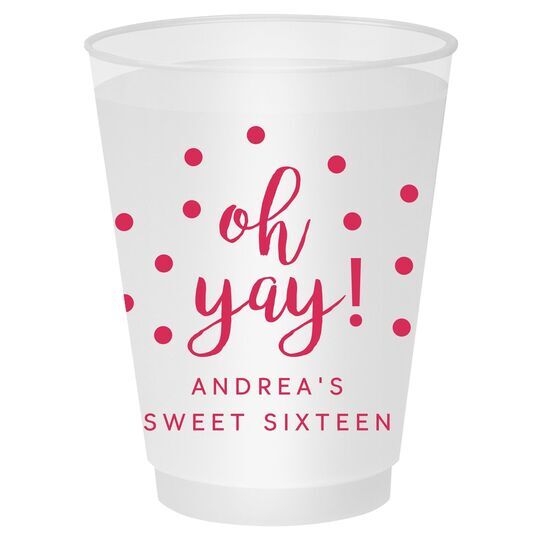 Confetti Dots Oh Yay! Shatterproof Cups