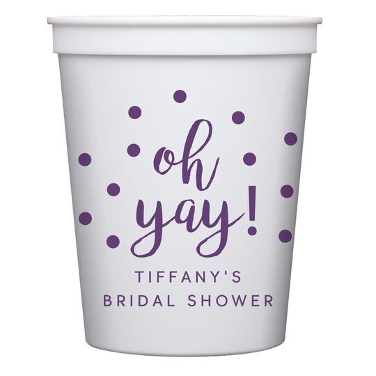 Confetti Dots Oh Yay! Stadium Cups