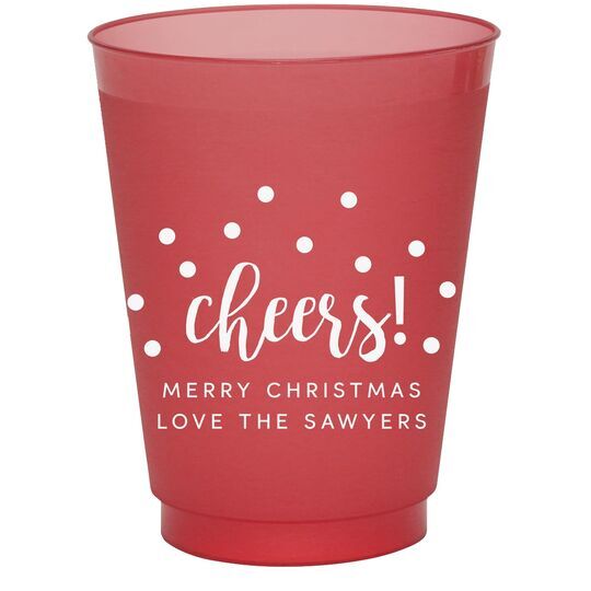 Confetti Dots Cheers Colored Shatterproof Cups