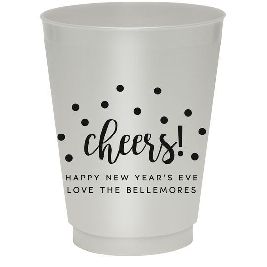 Confetti Dots Cheers Colored Shatterproof Cups