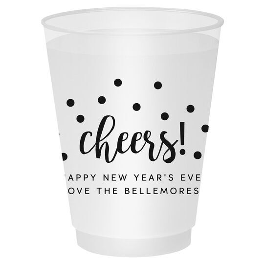 Confetti Dots Cheers Shatterproof Cups