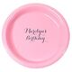 Darling Script Plastic Plates Image 1 of 2