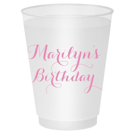 Darling Script Shatterproof Cups