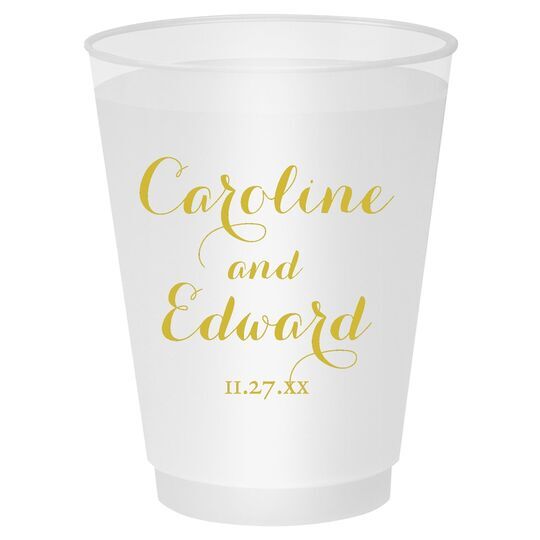 Darling Script Shatterproof Cups