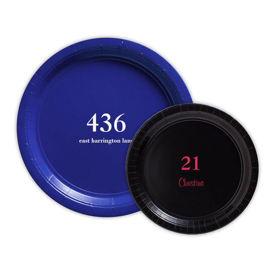 Design Your Own Big Number Paper Plates