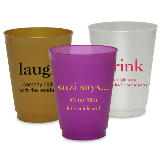 Design Your Own Big Word Stadium Cups