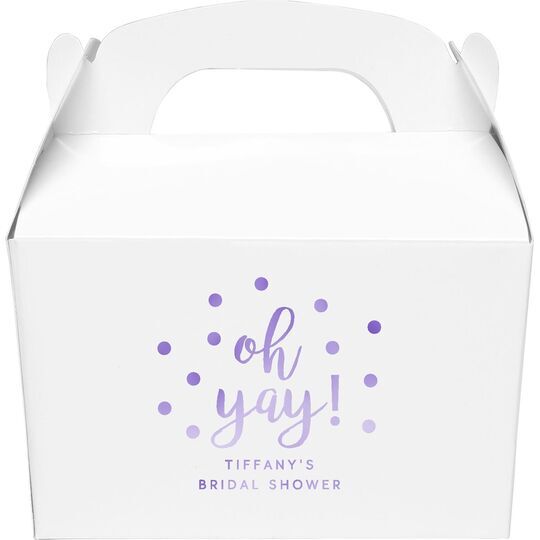 Confetti Dots Oh Yay! Gable Favor Boxes