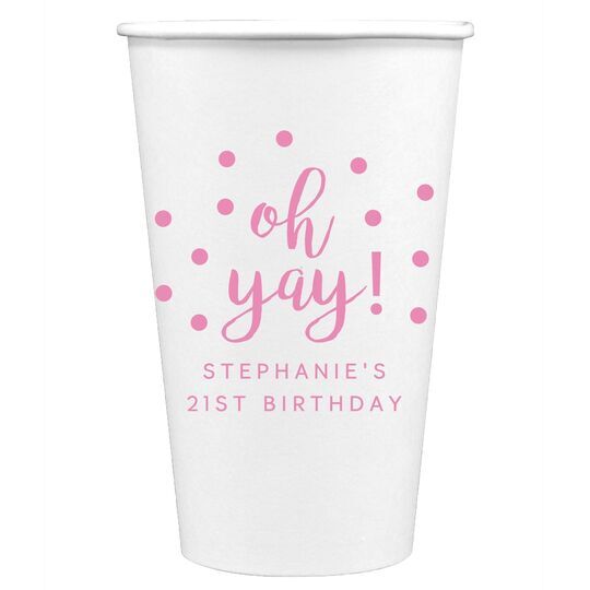 Confetti Dots Oh Yay! Paper Coffee Cups