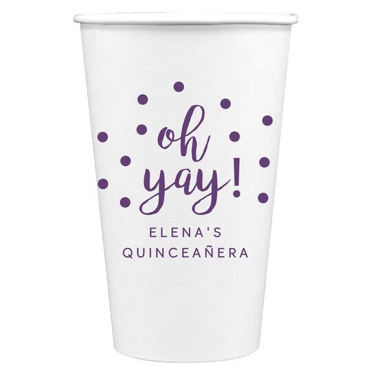 Confetti Dots Oh Yay! Paper Coffee Cups
