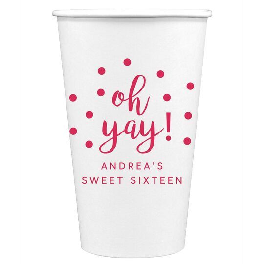 Confetti Dots Oh Yay! Paper Coffee Cups