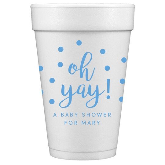 Confetti Dots Oh Yay! Styrofoam Cups
